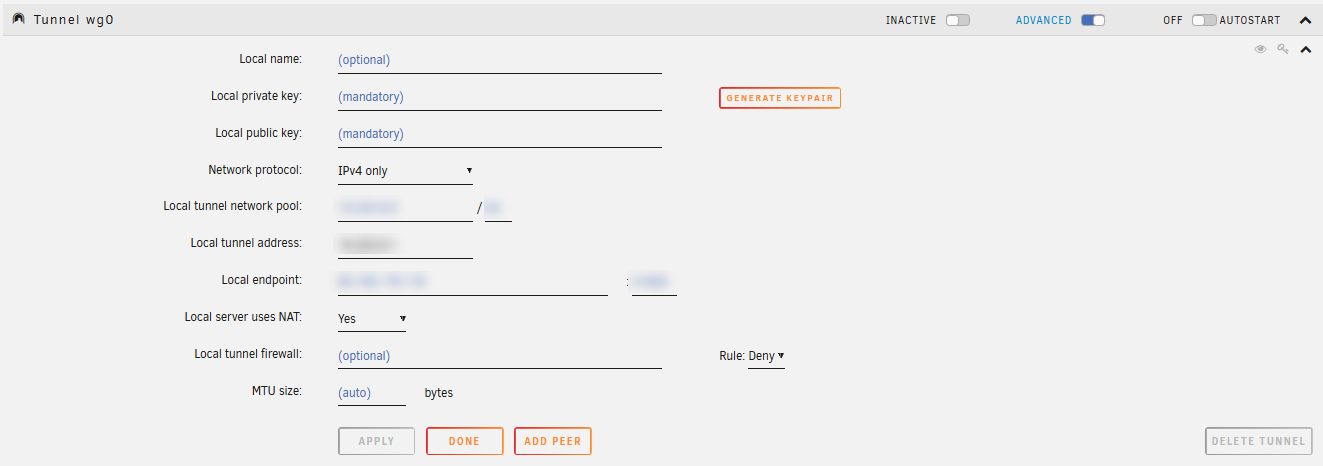 Gestionnaire de VPN